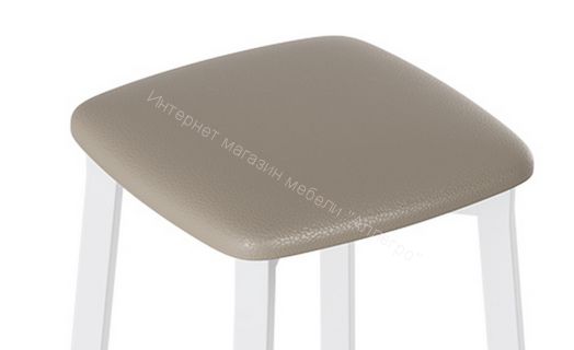 Табурет Тип 2 (Белый матовый/тк №165)