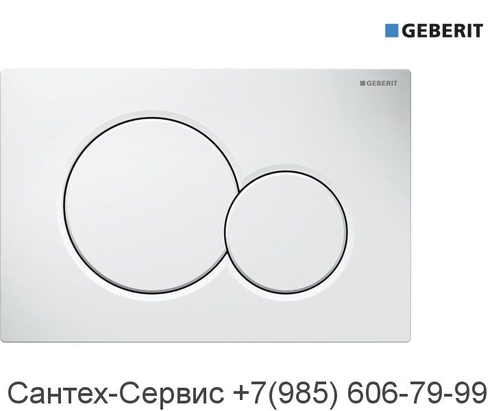115.770.11.5 Смывная клавиша Geberit Sigma 01, белая.