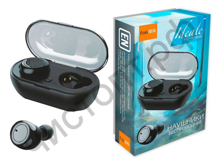 Bluetooth гарнитура стерео FaisON FS-HP-945 Ideale PJ-TWS2 чёрный