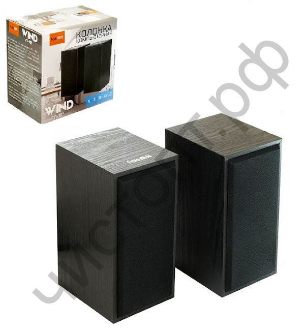 Актив.колонки 2.0 FaisON FT-101 дерево USB AUX чёрный