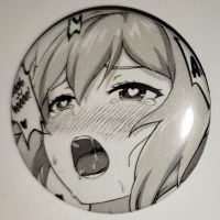 Значок (Средний 37 мм) Ahegao