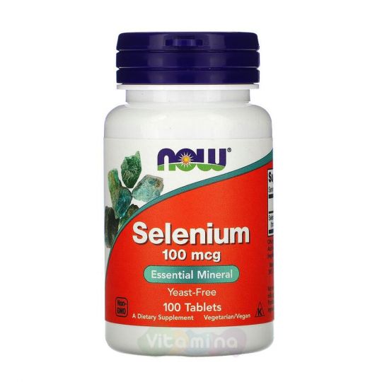 Now Селен 100 мкг, 100 табл.