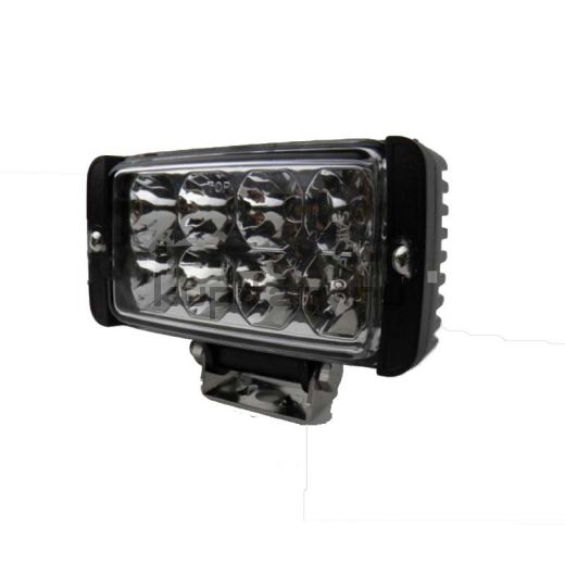 Прямоугольная светодиодная фара 24W 8 led USA Bridgelux дальнего света ip67 14 см