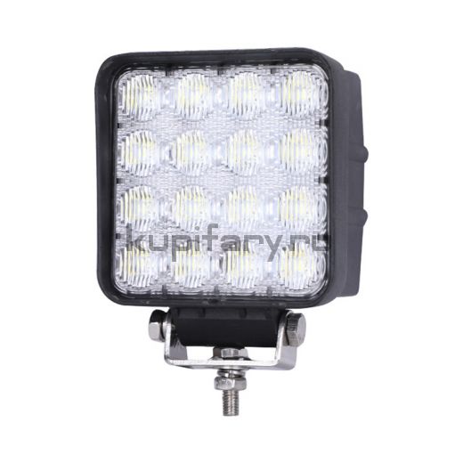 Квадратная светодиодная фара 48W PRO 16 led Cree 11 см ближнего рабочего света ip67 6000 кельвинов