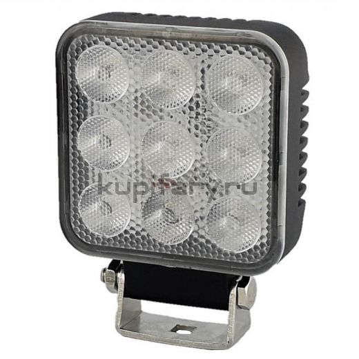 Квадратная светодиодная фара 27 Ватт 9 led Osram PRO light ip68 рабочего света