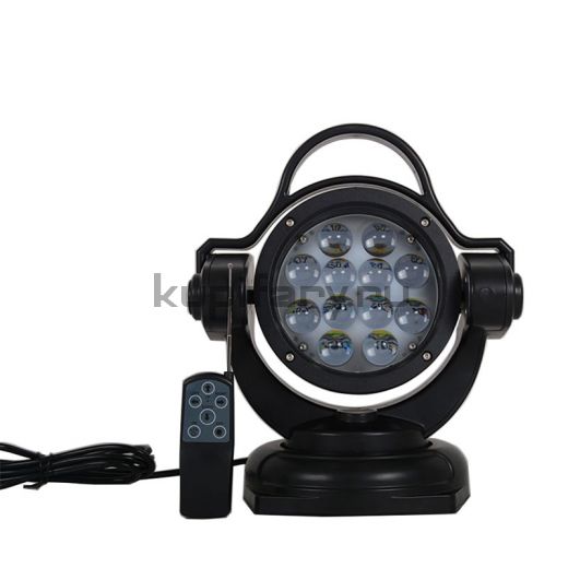 Круглый фароискатель прожектор 60 Ватт с дистанционным пультом 6 led cree 6000K 360 градусов поворот