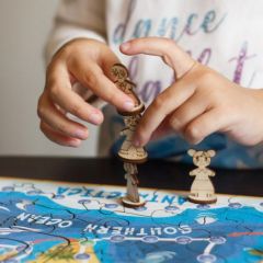 Деревянный пазл World Tour