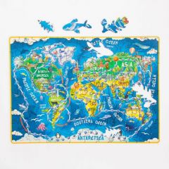 World map puzzle World Tour