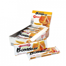 Протеиновый батончик Bombbar (Грецкий орех с мёдом). 20гр. белка
