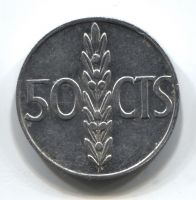 50 сантимов 1967 Испания