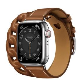 Часы Apple Watch Hermès Series 7 GPS + Cellular 41mm Silver Stainless Steel Case with Gourmette Double Tour