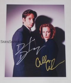 Автографы: Дэвид Духовны, Джиллиан Андерсон. Секретные материалы / The X Files