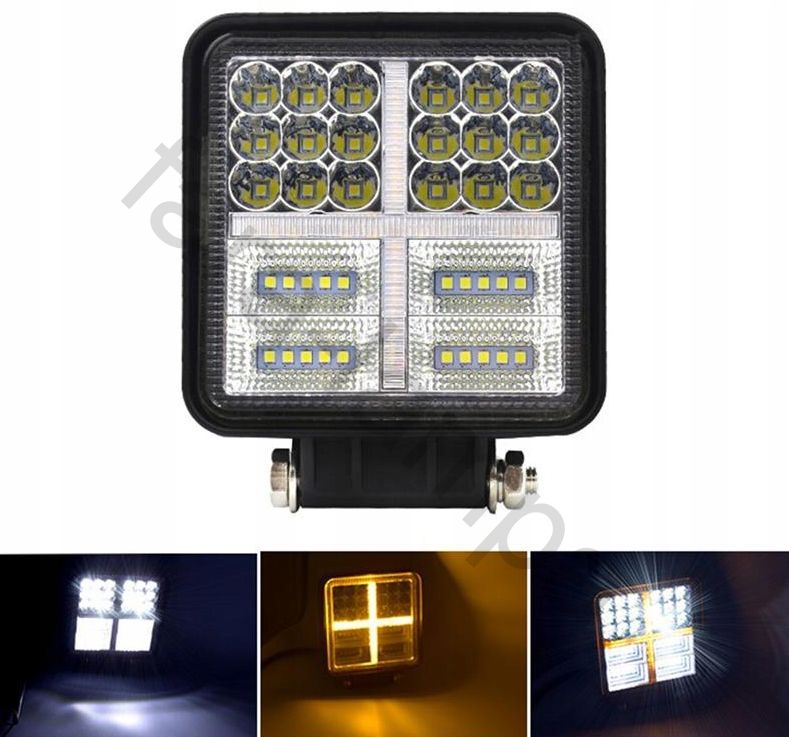 Фара светодиодная желтая (белая)