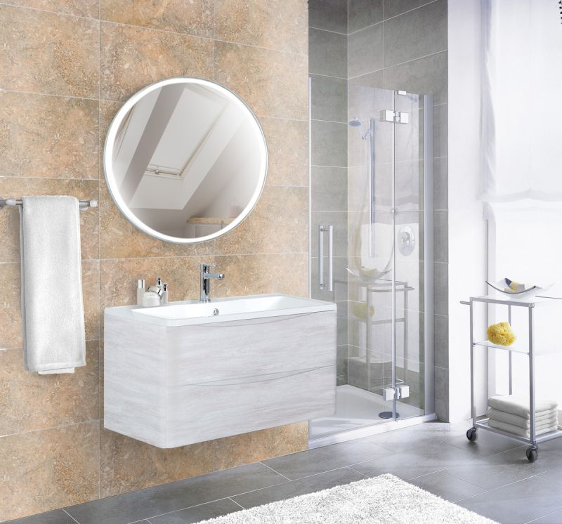 Тумба под раковину подвесная BelBagno ACQUA-1000-2C-SO-RVB Rovere Vintage Bianco