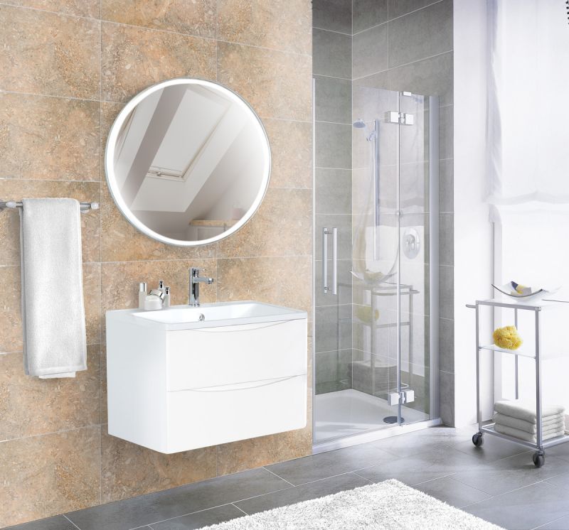 Тумба под раковину подвесная  BelBagno ACQUA-800-2C-SO-BL Bianco Lucido