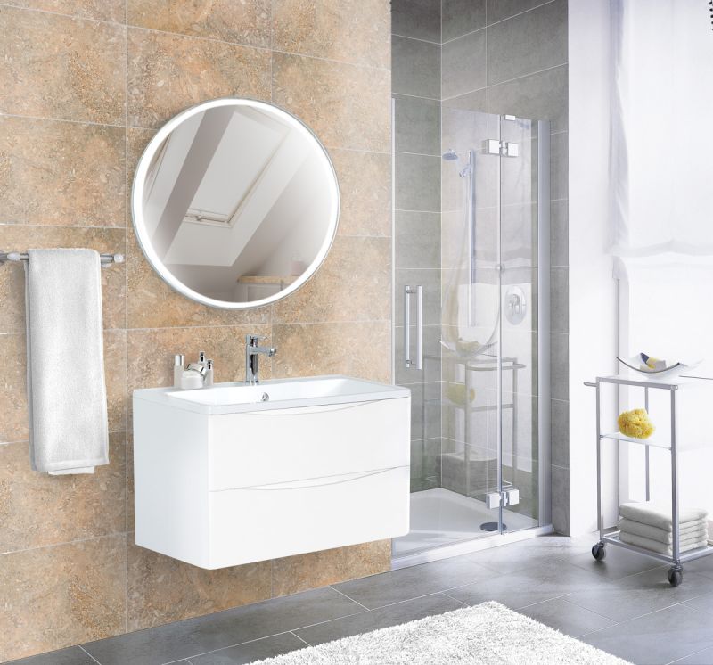 Тумба под раковину подвесная BelBagno ACQUA-900-2C-SO-BL Bianco Lucido