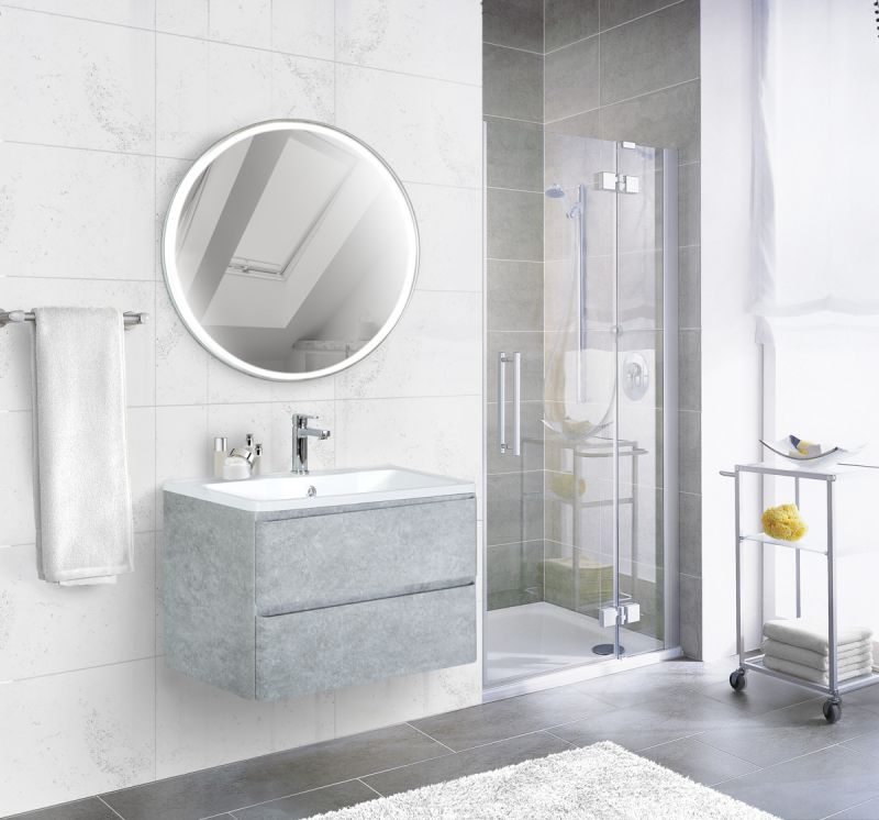 Тумба под раковину подвесная  BelBagno ALBANO-1000-2C-SO-CVG Cemento Verona Grigio