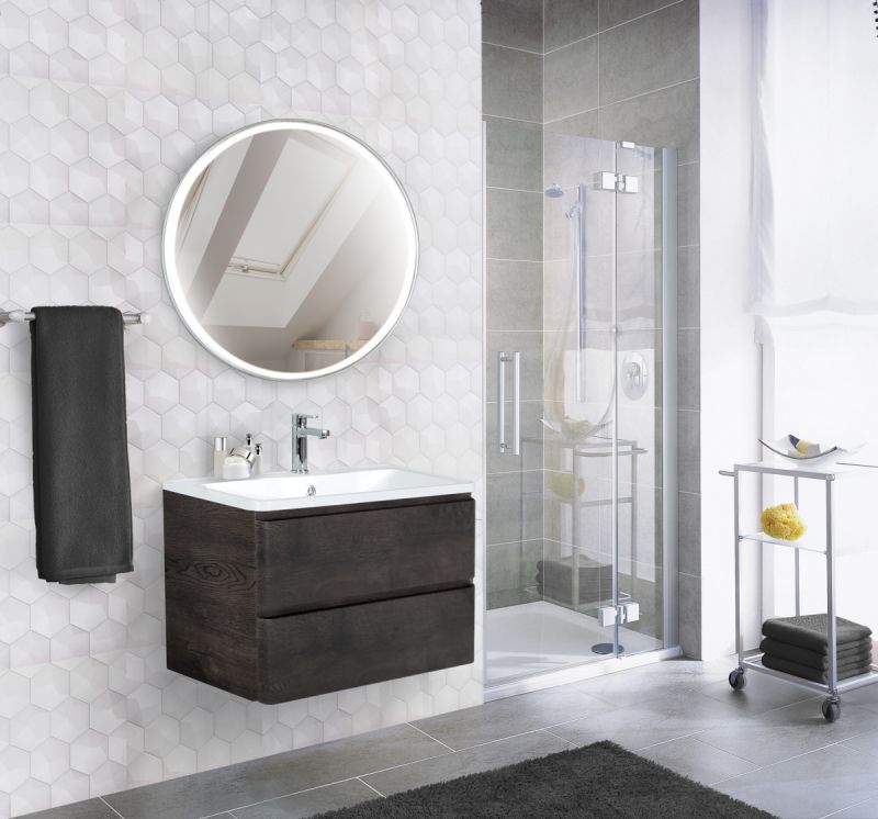 Тумба под раковину подвесная BelBagno ALBANO-900-2C-SO-RNG Rovere Nature Grigio