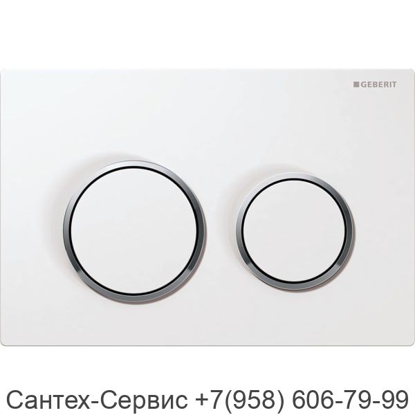 115.085.KJ.1 Смывная клавиша Geberit Omega 20, двойной смыв