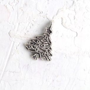 Подвеска металлическая - Елочка со звездочкой