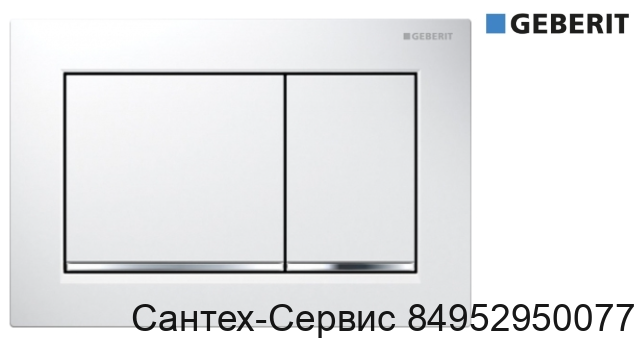 115.080.KJ.1 Смывная клавиша Geberit Omega 30, двойной смыв