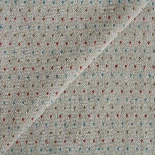 Хлопок фактурный точки на сером 50х37