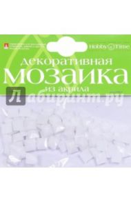 Мозаика декоративная, 100 штук, 8*8, акрил, БЕЛЫЙ (2-334/01)