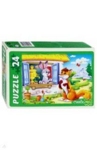 MAXI Puzzle-24 "Заюшкина избушка" (ПУ24-0612)