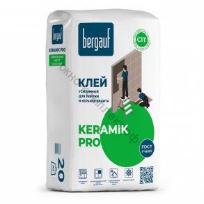 Bergauf Keramik Pro - усиленный клей для керамической плитки, теплого пола, 20 кг, шт код:173695