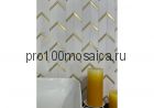 ATLANTIDA. Мраморная мозаика с латунными вставками,  размер, мм: 322.5*305*8 (ORRO Mosaic)