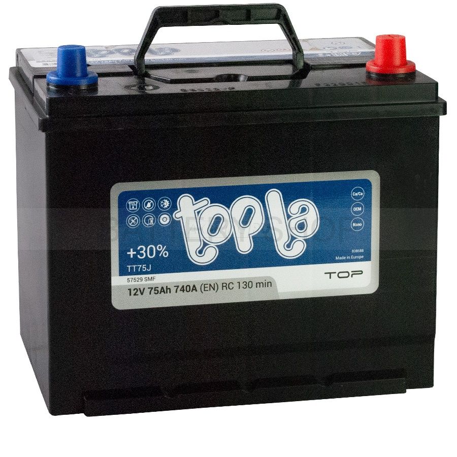 Topla TOP JIS 75Ah 740А D26L