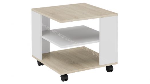 Стол журнальный «Diamond» тип 7 (Дуб Сонома/Белый)