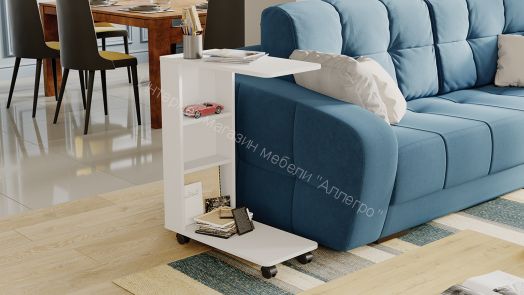 Стол журнальный тип 14 (Белый Ясень)