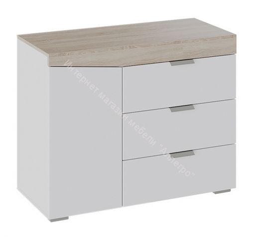Комод тип 1 (Дуб Сонома/Белый Ясень)