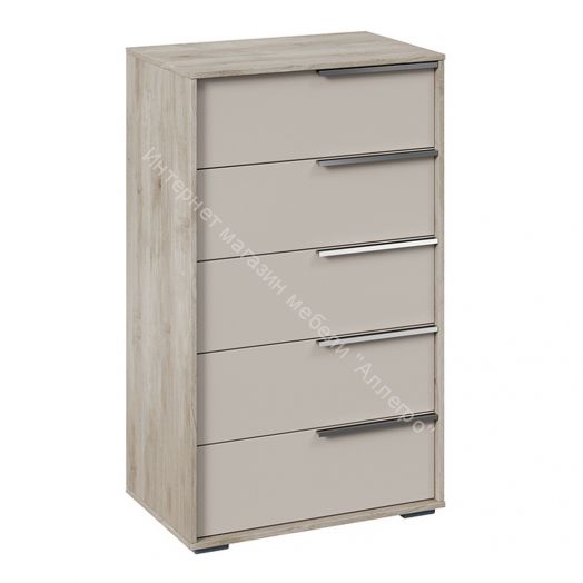 Комод «Эмбер» (Баттл Рок/Серый глянец)