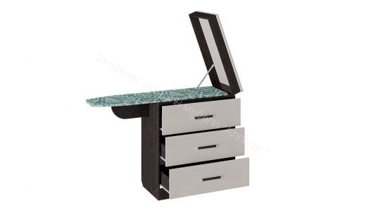 Комод со встроенной гладильной доской (Венге Цаво/Дуб Белфорт)