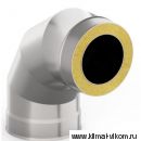 Сендвич-отвод 90, ф 115х200, AISI 439/оц, 1,0мм/0,5мм