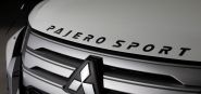 Надпись PAJERO SPORT на капот, Оригинал, черный цвет