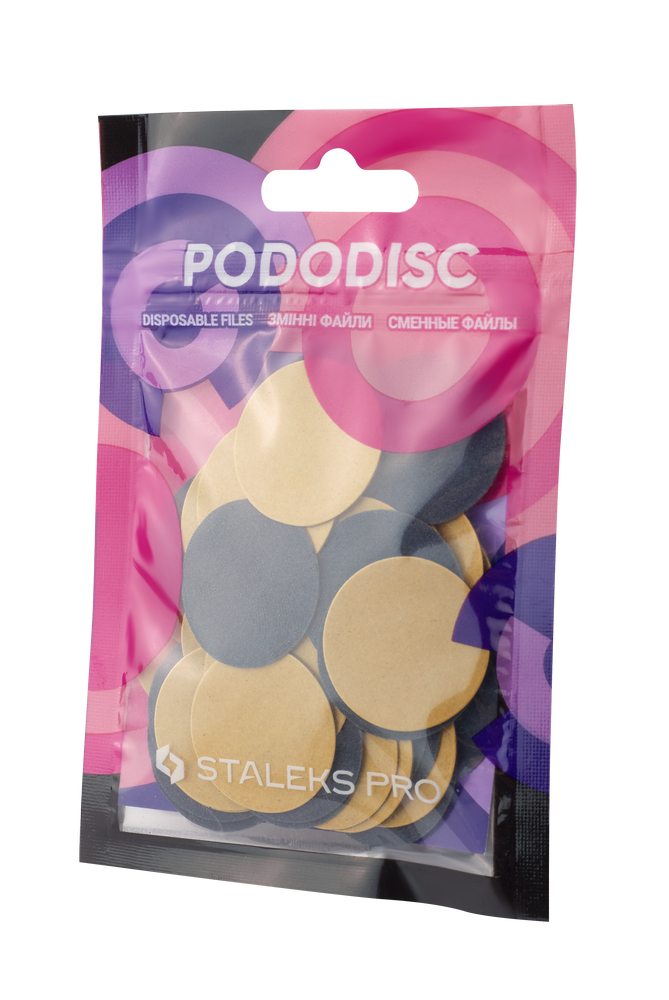 Сменные файлы для педикюрного диска PODODISC Staleks Pro Expert L (50 шт), 320 грит (Арт. PDF-25-320)