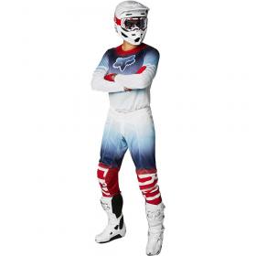 Fox Airline Reepz White/Red/Blue (2022) джерси и штаны для мотокросса
