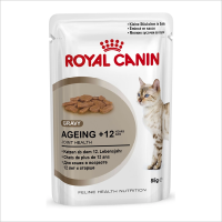 Влажный корм для пожилых кошек Royal Canin Ageing +12 кусочки в соусе 85 гр