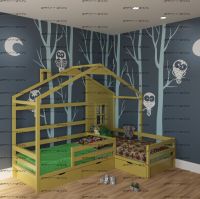 Кровать Домик Угловой Fairy Land №42 (Для Двоих Детей) любые размеры