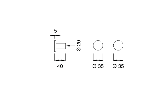 Вешалка Cea Design STEM STE 01 схема 2