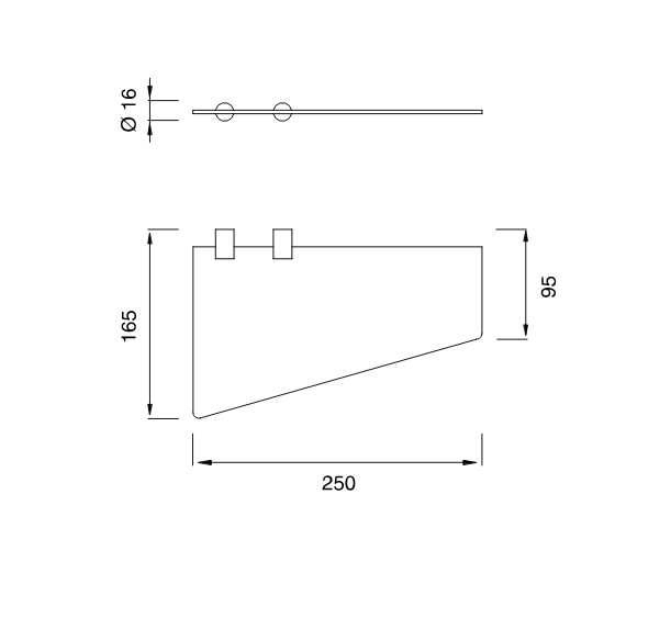 Полка Cea Design STEM MEN 01 схема 2