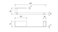 Полотенцедержатель Cea Design LUTEZIA LTZ 104 схема 2