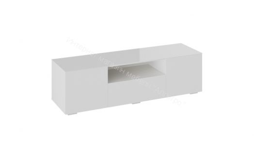 Тумба для ТВ «Glance» тип 1 (Белый/Стекло белый глянец)