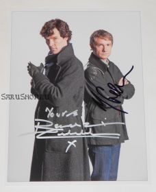 Автографы: Мартин Фриман, Бенедикт Камбербэтч. Шерлок / Sherlock