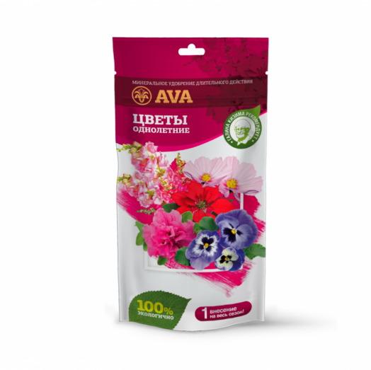 Удобрение AVA для однолетних садовых и балконных цветов 100гр