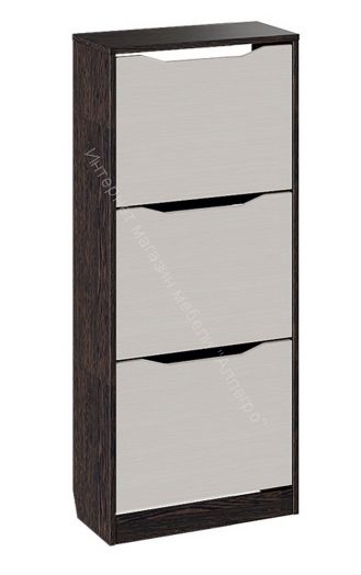 Тумба для обуви «Тетра» Тип 1 (Венге Цаво/Дуб Белфорд)