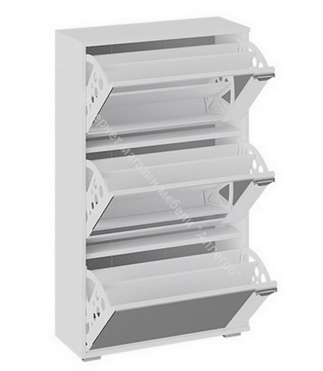 Тумба для обуви тип 8 (Белый Ясень)